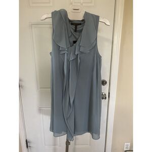 BCBG MaxAzaria Blue Chiffon Ruffle Dress - New with Tags!